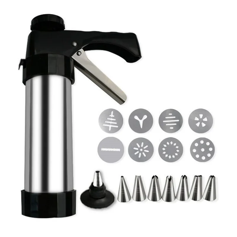 

Aluminum Piping Tips Gun For Cakes Bakeware Cookie Tools Baking Supplies Accessories And Silk Flower Pastry Tools