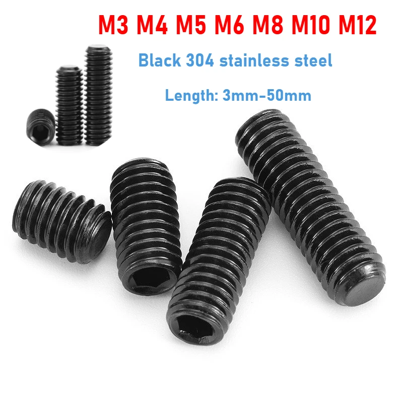 

Винты DIN913 нержавеющая сталь 304 черный M3 M4 M5 M6 M8 M10 M12