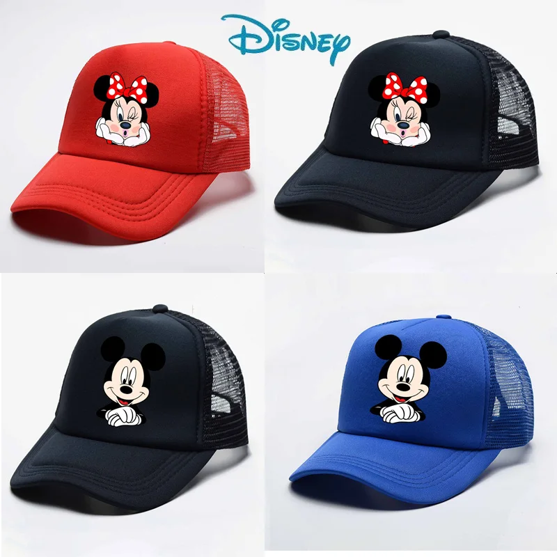 

Disney Mickey spiderman Cap Baseball For boys and girls Disney Cartoon Kids Summer Fashion Breathable Mesh Visor HatCaps Gift
