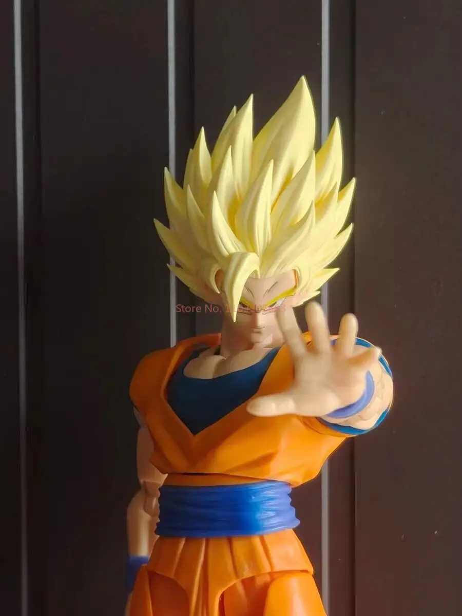 Фото Реплика головы Гоку Супер Сайян 2 из Dragon Ball (SSJ2) Dko Ko, в наличии, скульптура, аниме, фигурка, аксессуар, модель, игрушка, подарок №5