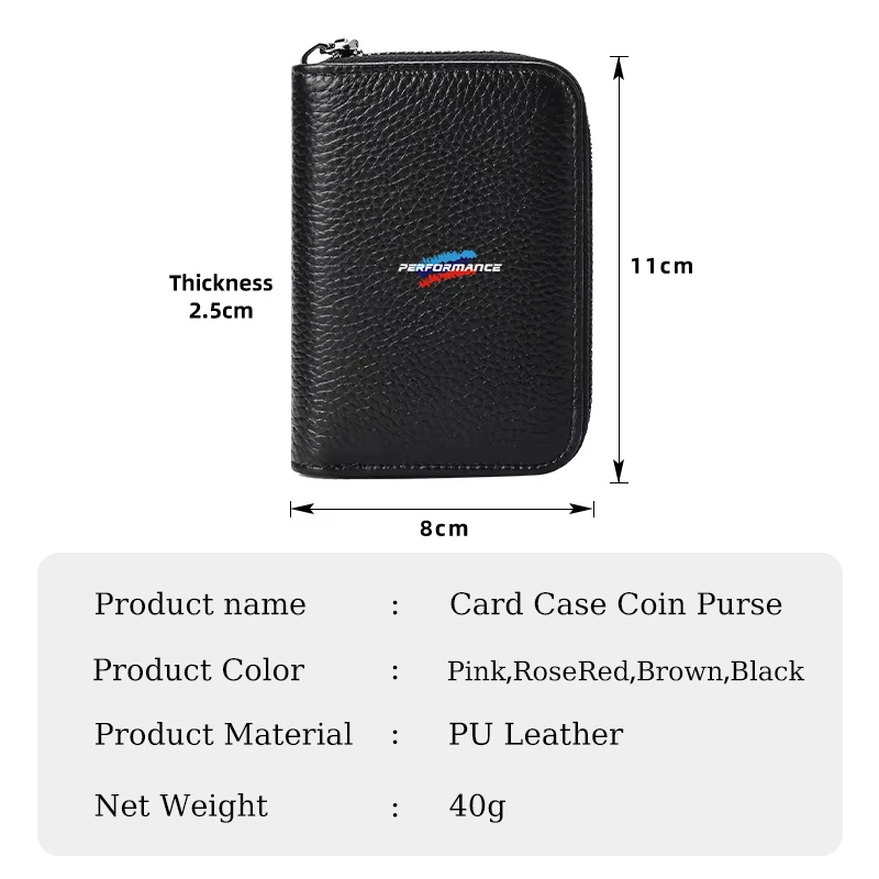 Женский кошелек на молнии модный ретро для мелочи портативный кожаный карт BMW