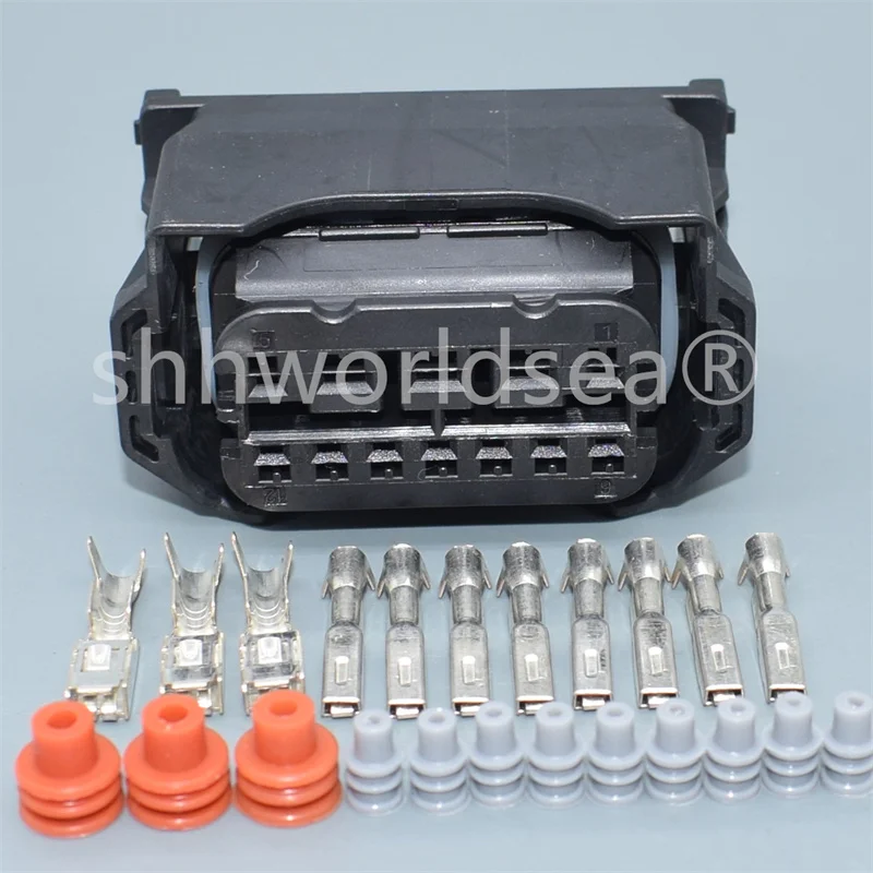 Shhworldsea 12P 61132359991 12 Pin Headlight Plug Wiring For BMW F01 F02 E63 E64 E90 Headlight Socket Housing Repair