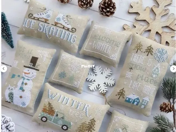 

Top Quality Lovely Hot Selling Counted Cross Stitch Kit DIY needle work for home fun Winter Christmas 42-45