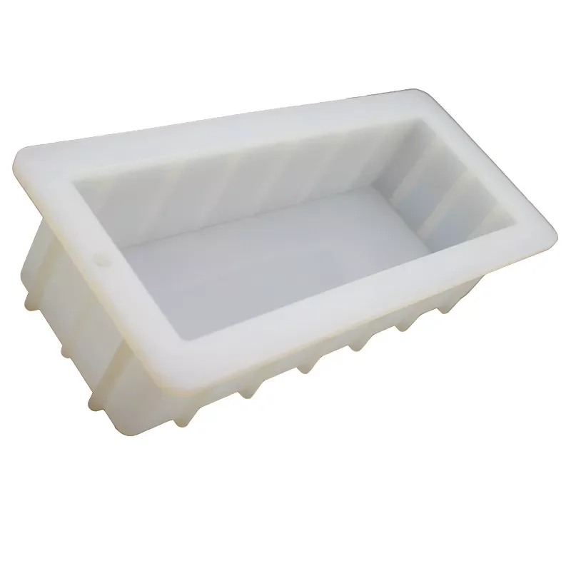 

NEW Silicone Soap Mould Rectangular Toast Loaf Mold With Wooden Box Homemade Form Soap Making Tool Supplies Cake Tool