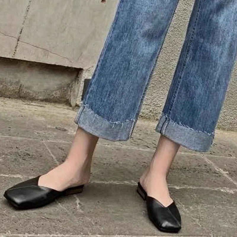 Джинсы женские прямые с высокой талией свободные универсальные повседневные