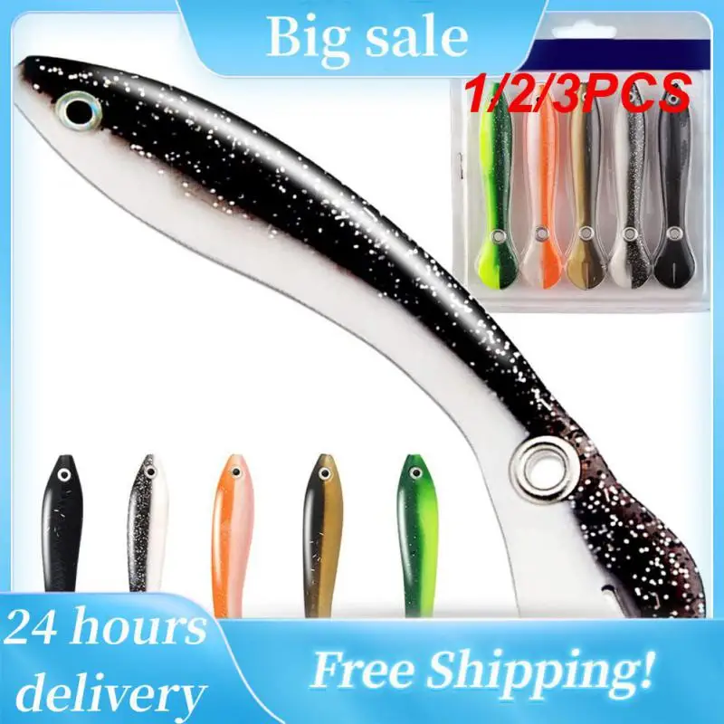 

1/2/3PCS Fishing Lures Soft Silicone Artificial Bait Predator Tackle for Pike and Bass obblers Carp Fishing Soft Lures Fishing