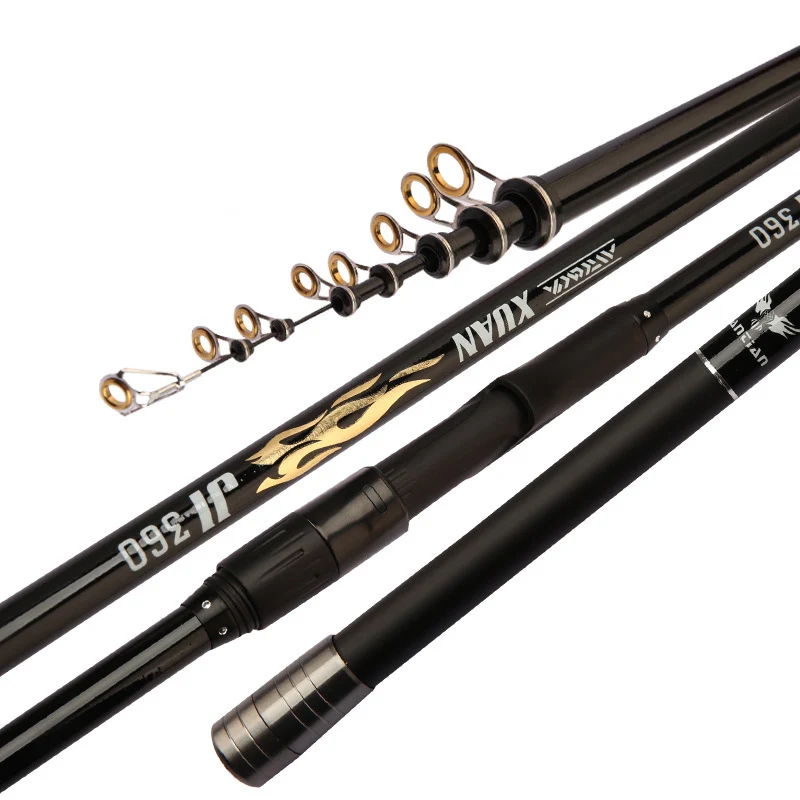 

2.7m-3.9m Rock Fishing Rod Carbon Fiber Telescopic Spinning Fishing Pole for Reservoir Pond LAKE Ocean Rock/Beach/Boat Fishing