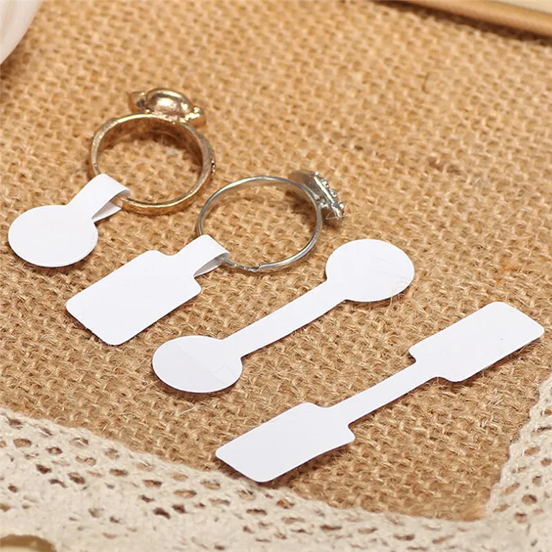 

100pcs/bag Retail Store Jewelry Labels Paper Stickers Blank Price Tags Necklace Ring