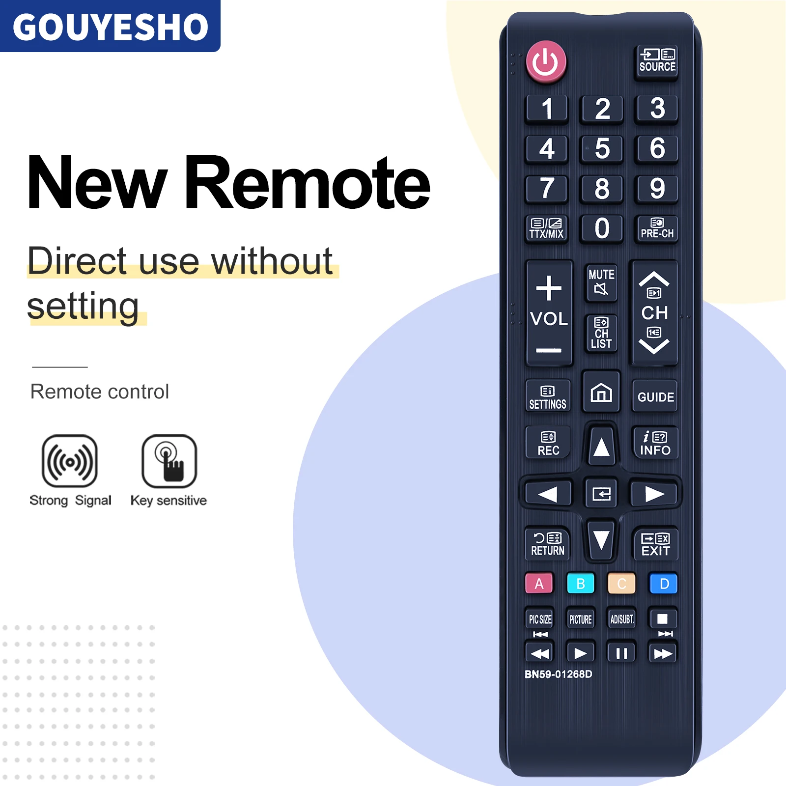 Новый пульт дистанционного управления для Samsung BN59-01268D BN5901268D UHD 4K Smart LED TV Remote Control