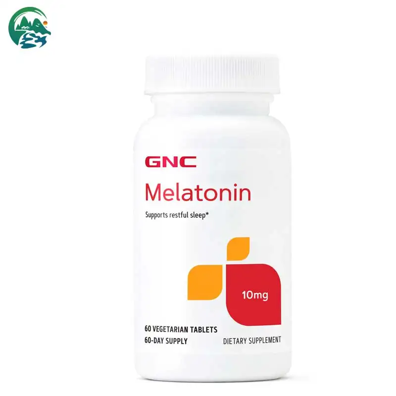 

GNC Melatonin, 10mg 60 Tablets, Calcium, Advanced Sleep, Time Release, Fall Asleep Faster, Stay Asleep Longer,for Vegetarian Use