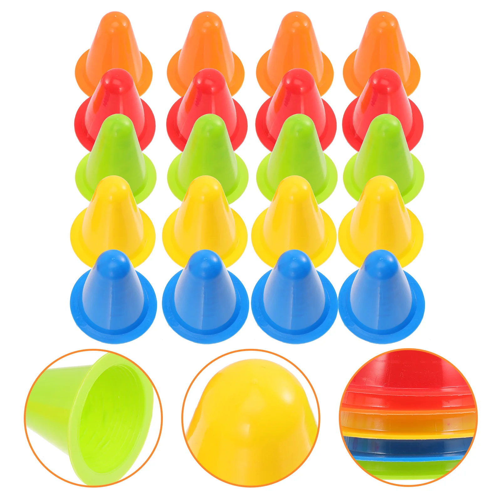 

Cones Cone Soccermarker Mini Training Kidssmall Agilityfootball Skating Drills School Numbered Color Equipment Disc Traffic