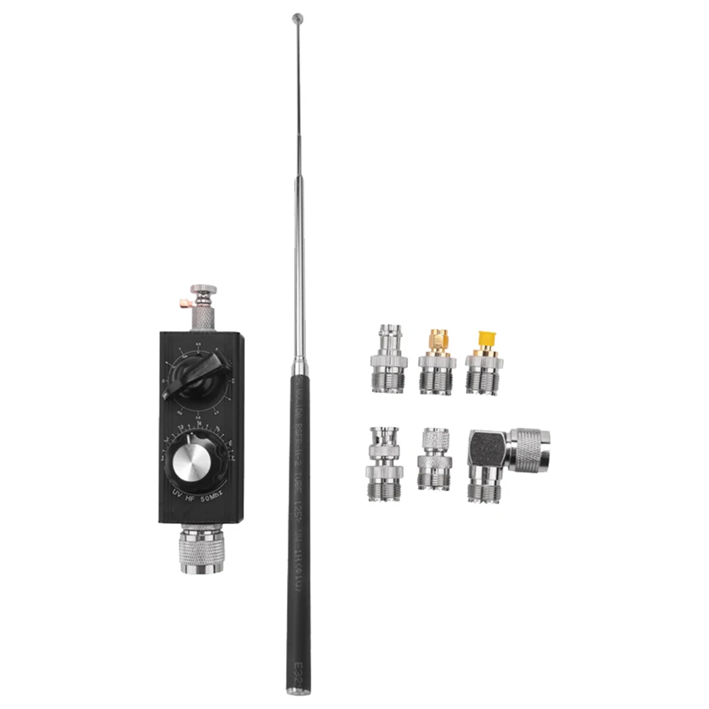 

Mini-ANT 20W QRP All Band HF Antenna 5Mhz-55Mhz Antenna Tuner Shortwave Antenna with Adapters