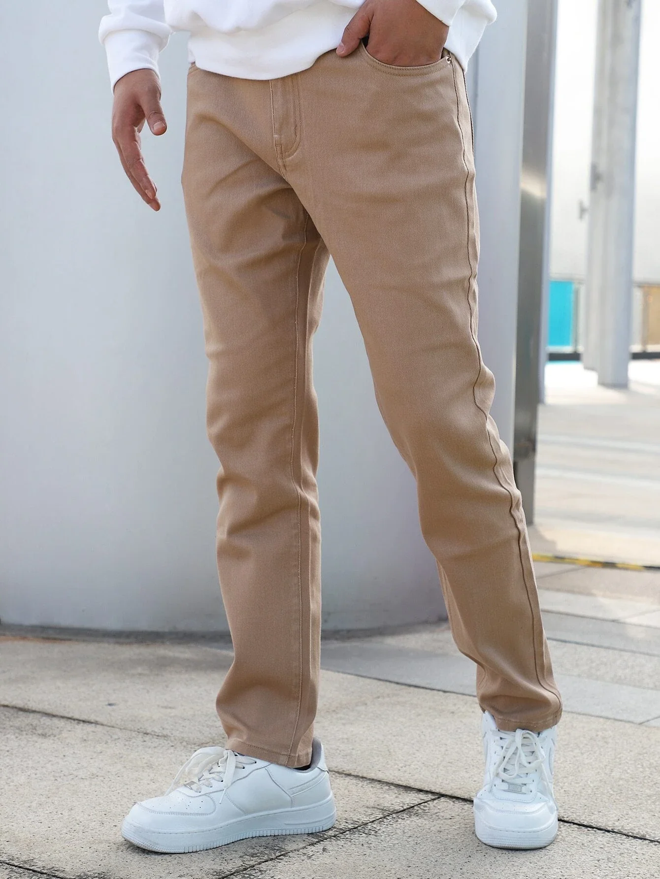 

Новые Модные шаровары в стиле хип-хоп, модные черные джинсы в стиле Kpop, Мужская Уличная одежда, джинсовые брюки в Корейском стиле, рваные джи...