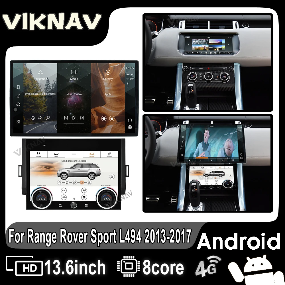 

Auto Stereo Car Radio For Range Rover Sport L494 2013-2017 Android Auto Carplay GPS Navigation Multimedia player Head Unit 128GB