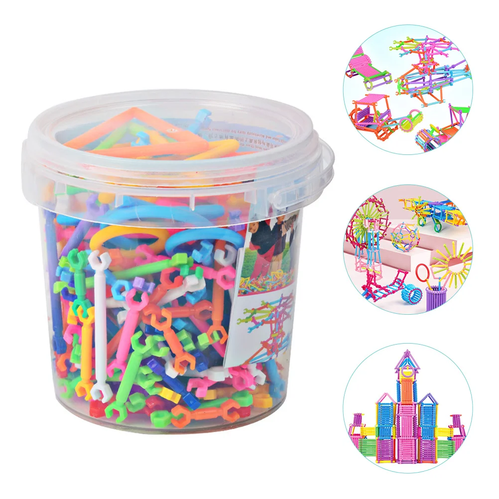 

Smart Wand Colorful Puzzle Educational Toy Toddlers Toys Plastic Kids Plaything Puzzles Building Straw