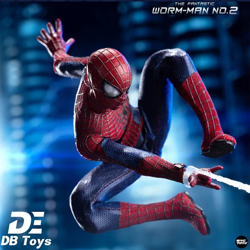 Фото В наличии: Оригинальная фигурка DB TOYS 6 дюймов, Эндрю Гарфилд, Человек-паук, масштаб 1/12, полный комплект, модель, игрушка, украшение. №2
