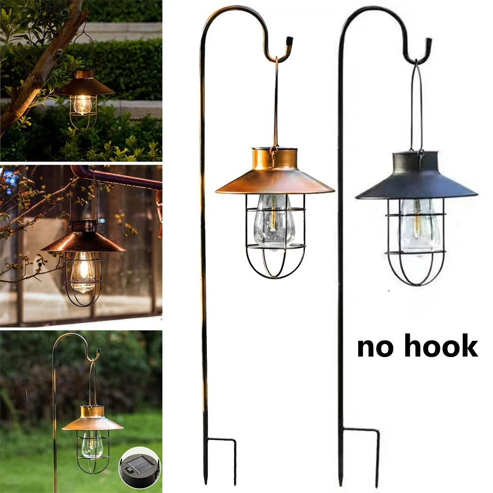Ретро-фонарь на солнечной батарее для украшения сада уличный водонепроницаемый