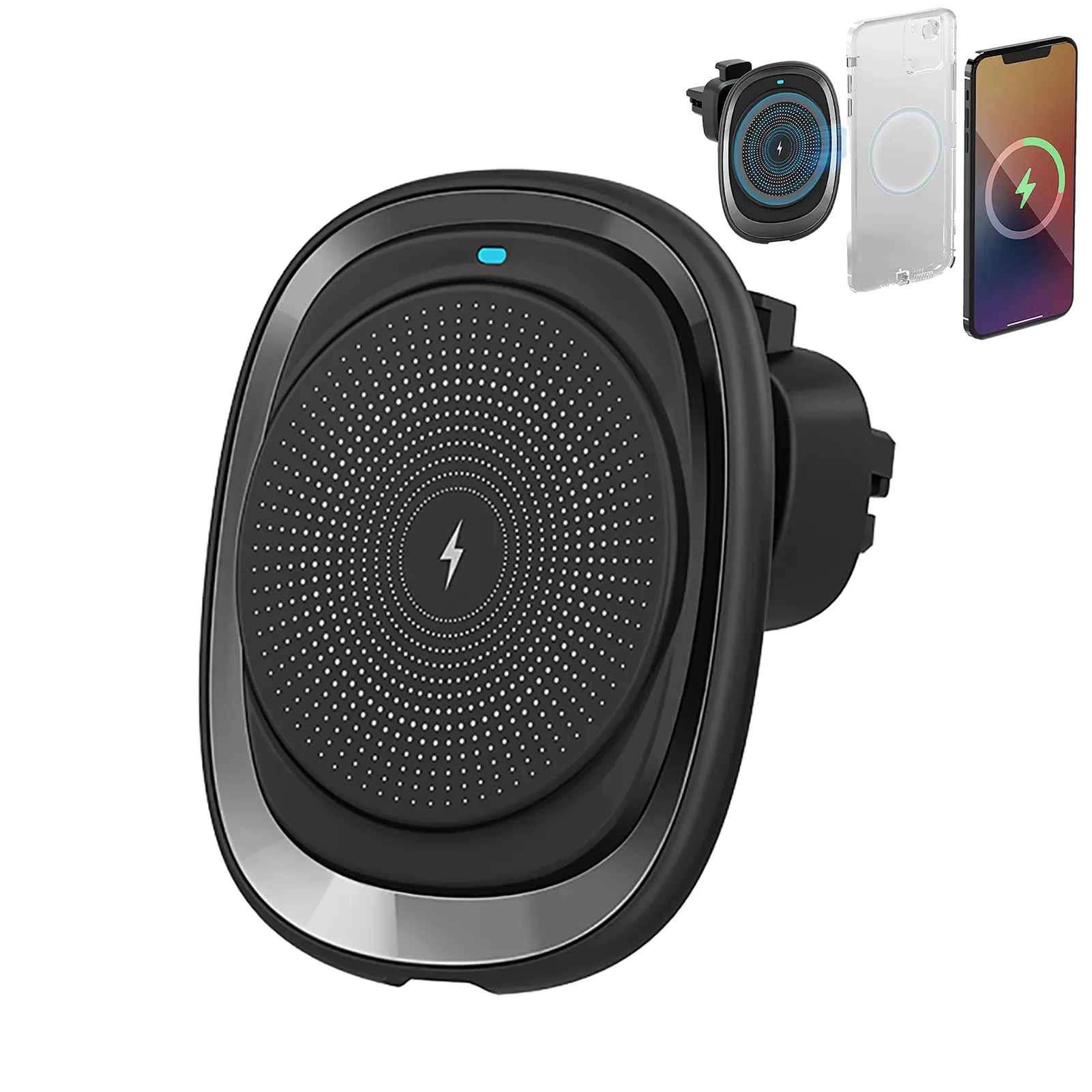 

NEW2023 Car Mount Charger Charger Holder Wireless Car Mount Holder Type-C Fast Charging Auto Clamping Automobile Charger