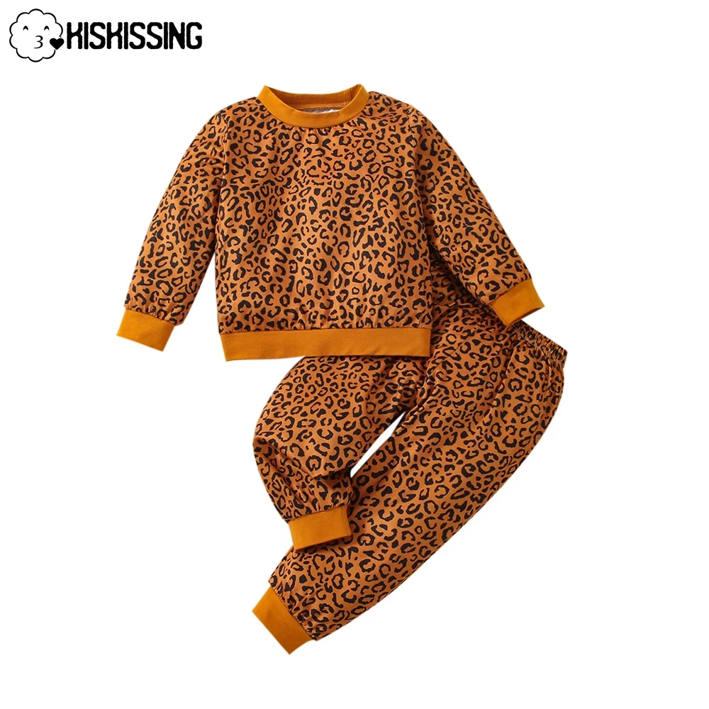 

KISKISSING Charm Kids Designer Clothes Two Pieces Boys Girls Bodysuits Print Sweatshirt Sets Long Sleeves Fall Baby Girl Clothes