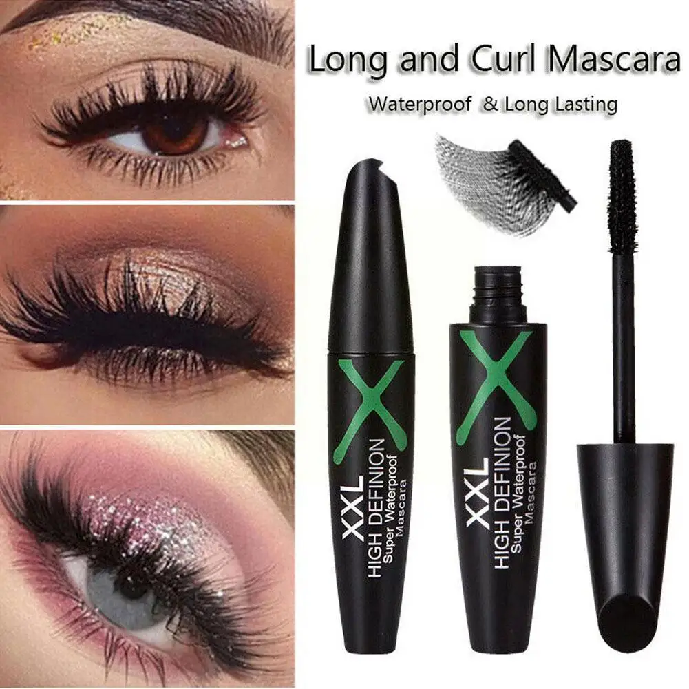 

4D Silk Fiber Eyelashes Lengthening Mascara Waterproof Mascara Long Black Fiber Lasting Eyelashes Wat Lengthening Lash Cosmetics