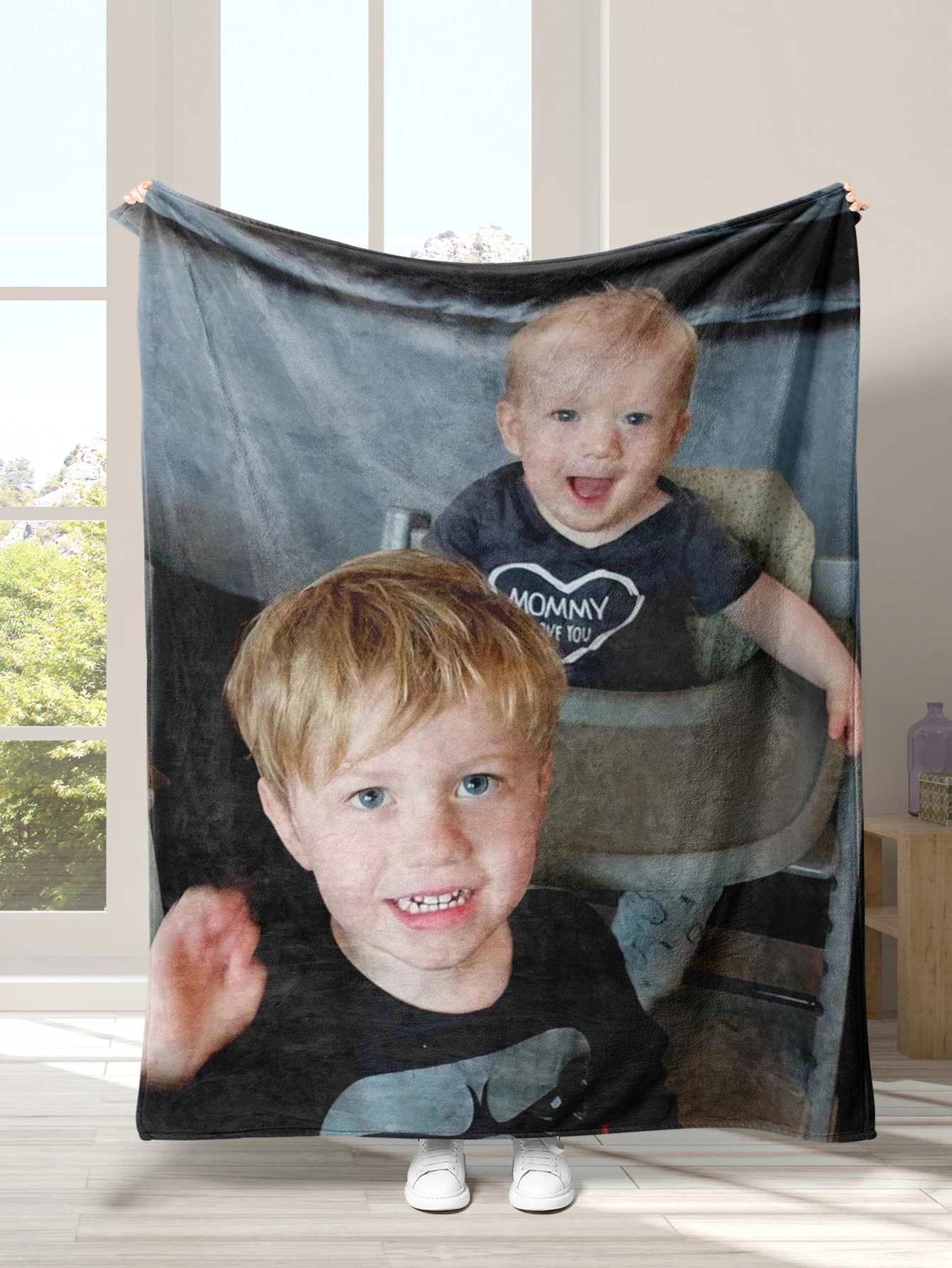 

Custom Flannel Throw Blanket Personalized Photo Fleece Blankets Sofa Gift Customized Text Pictures Sudoku Blanket Factory Store