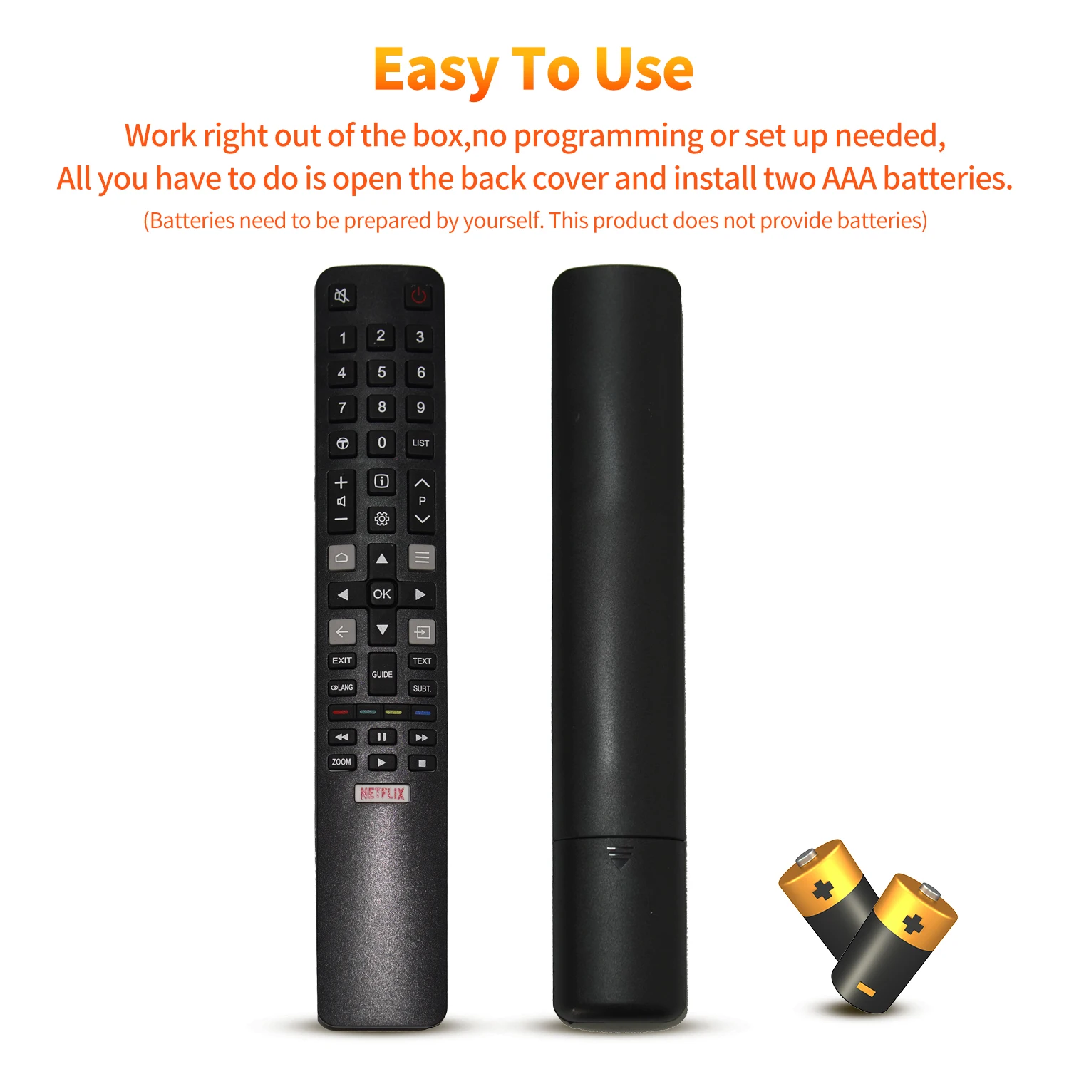 RC802N YAI2 замена пульта дистанционного управления для TCL Smart TV 32S6000S 43S6500FS 43DP640 U55P6046 YAI1