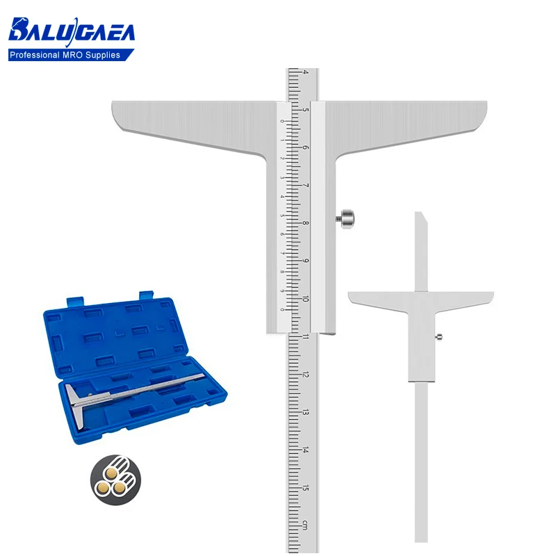 

Depth Vernier Caliper Gauge 0-150/200mm 0.02mm Vernier Caliper Stainless Steel Micrometer Metric Gauge Measuring Tools
