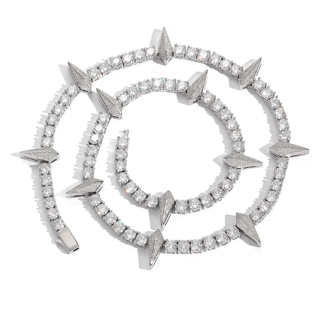 

Tennis Chain Hip-hop Necklace Fashion Brand Explosion Men's Zircon