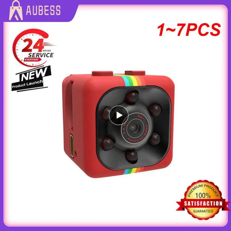 

1~7PCS Mini Camera Night Camcorder Wireless Surveillance Camera Sport DV Video Card Direct Recording Detection Camera