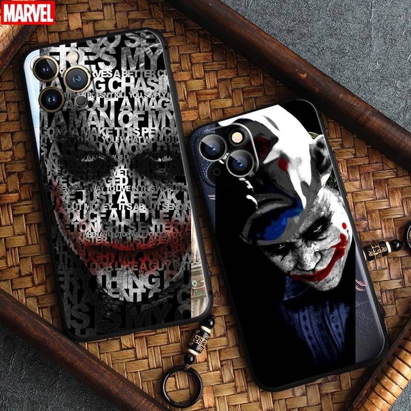 

Marvel Bat-Man Joker Clown For Apple iPhone 13 12 11 Pro Max 12 13 Mini X XR XS Max SE 5 6 6S 7 8 Plus Phone Case Black