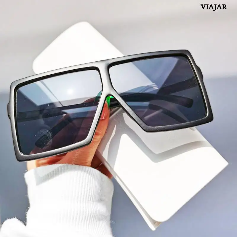 

Oversized Sunglasses Women 2022 Brand Designer Retro shades Woman Sunglass Female de sol mujer Square Sun glasses UV400