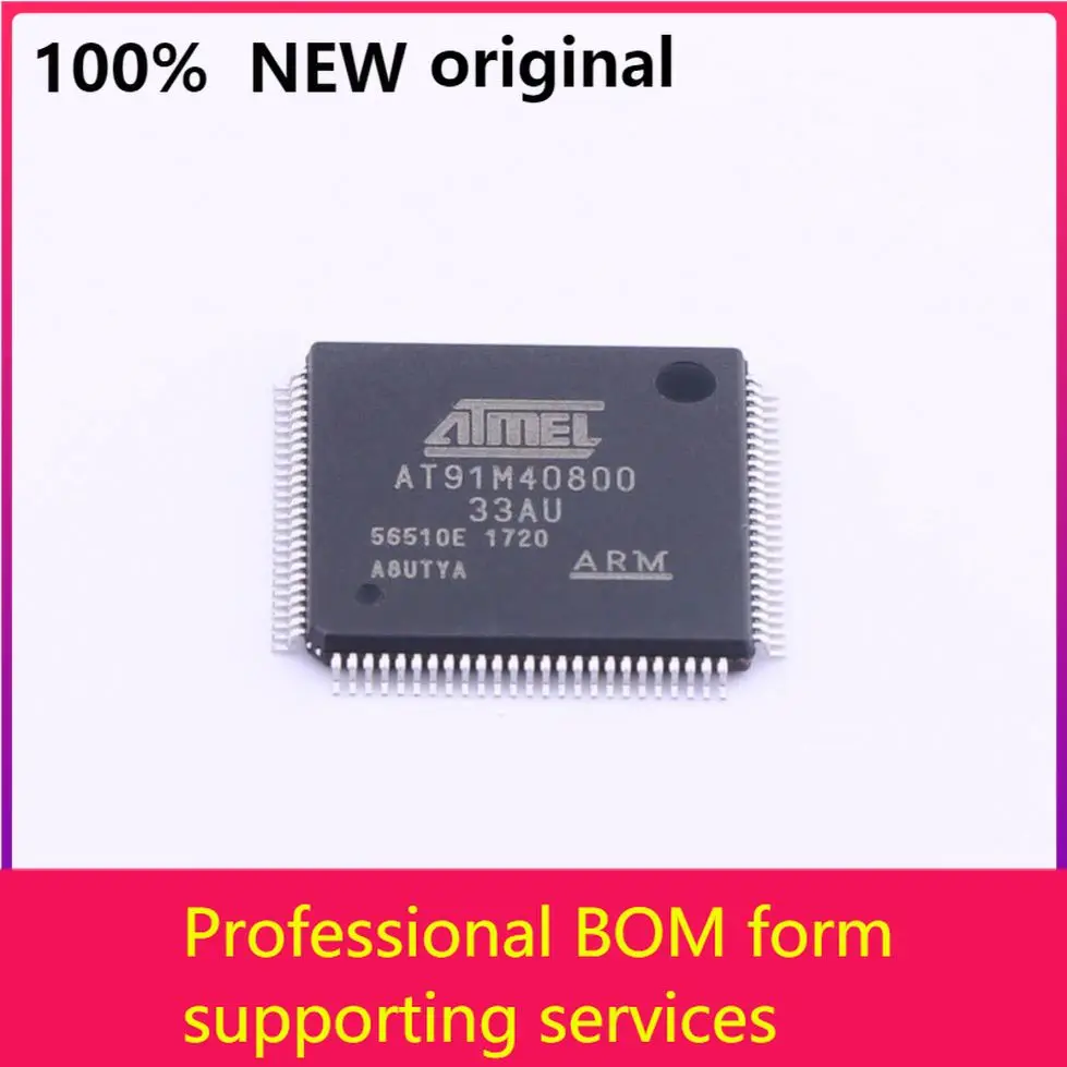 

MCU 32-bit 91M ARM7TDMI RISC без ПЗУ 2,5 в/3,3 В 3,5-контактный TQFP-лотки AT91M40800-33AU 100 Оригинал