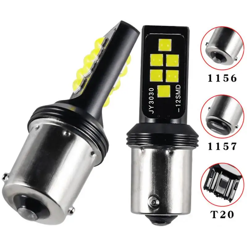 

2pcs Py21w Ba15s P21w Led 1156 Bau15s Bulb 3030SMD Canbus 1157 Led Bay15d P21/5w Car Turn Signal Lamp Brake Backup Light