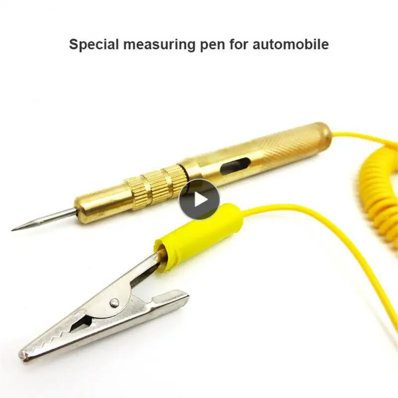 

Copper Ac Voltage Indicator Flexible Auto Electrician Probe Machine No Heat Safety Car Electrical Circuit Test Pen Car Supplies