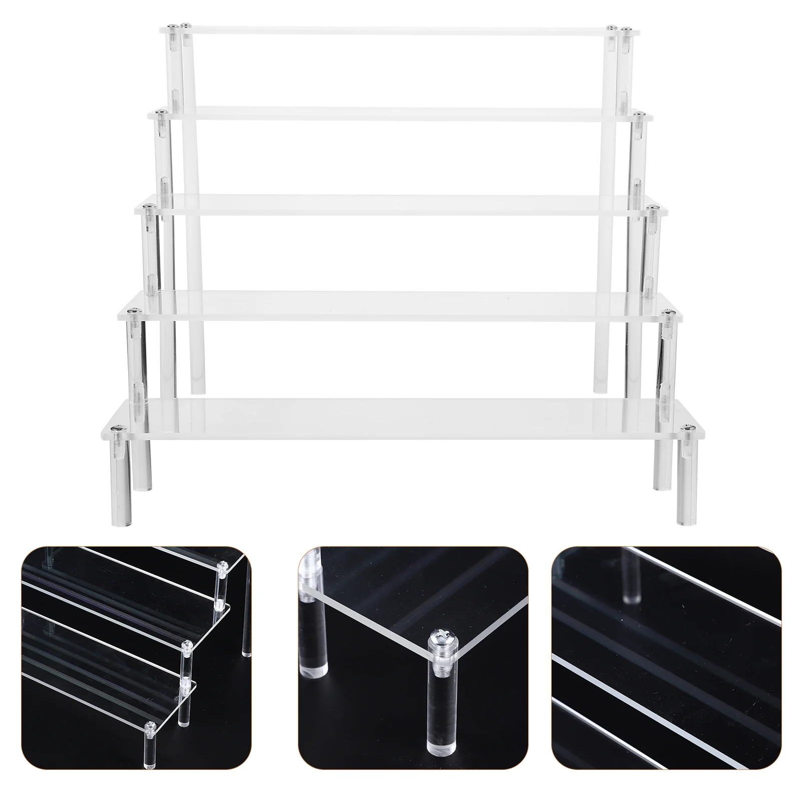 

Jewelry Rack Travel Perfume Holder Toy Display Figurine Stand Acrylic Risers