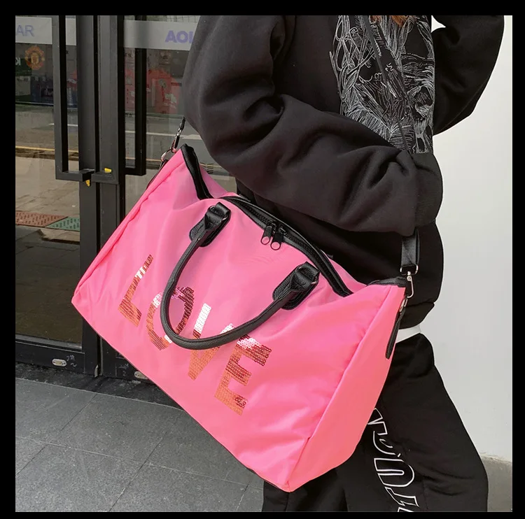 Luggage Bag women  Men's Travel Bag Large Capacity Tote Bag Yoga Bag Sports Fitness Bag Large Capacity Folding