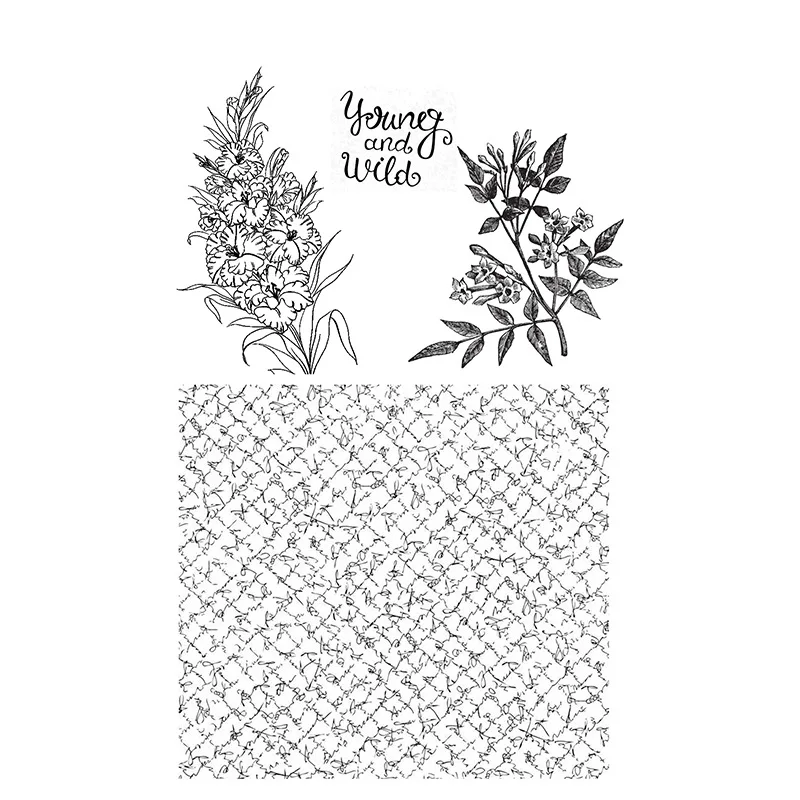 

New Arrivals Plants Clear Stamps for DIY Scrapbooking Card Transparent Stamp Making Photo Album Crafts Decoration