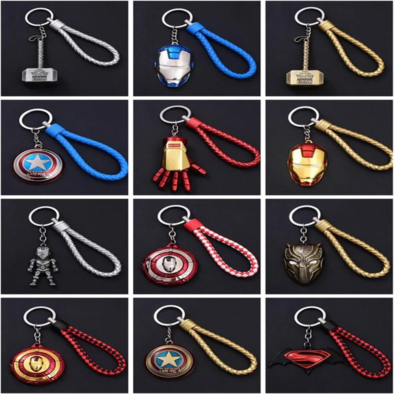 

Disney Captain America Keychain Avenger Keyring Bag Pendant Ornament Accessories Children Present