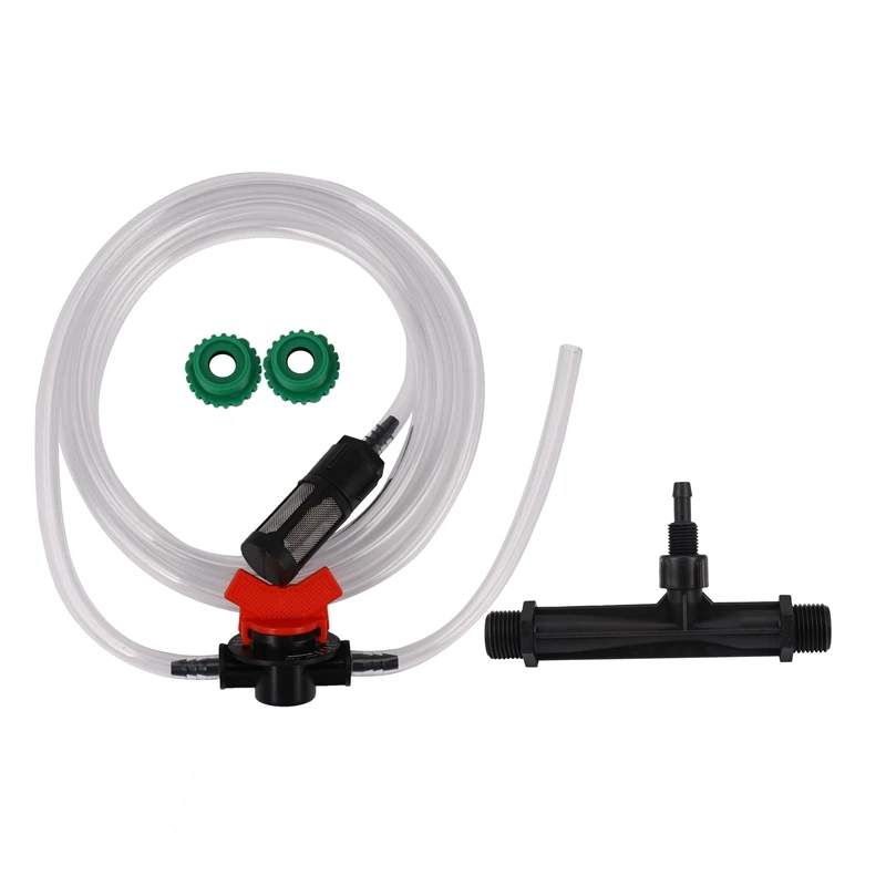 

HOT SALE Agricultural Venturi Fertilizer Injector Kit With 1/2 Inch To 3/4 Inch Threaded Greenhouse Irrigation Fittings 1 Set