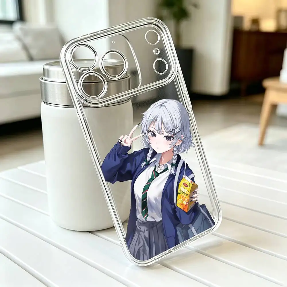 Фото Чехол для телефона Izayoi Sakuya-A TOUHOU Project для iPhone 17 16 15 14 13 12 11 Mini Pro Max Plus, прозрачный, в подарок №3