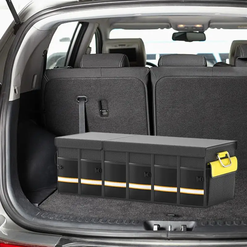 

Органайзер большой емкости для багажника автомобиля, многофункциональный автомобильный органайзер для хранения инструментов, тканевый чехол из ткани Оксфорд для хранения и поддержания порядка в автомобиле, внедорожнике, на колесах