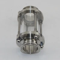 1 5 tri clamp clover sanitay flow sight glass diopter fit 38mm pipe od sus 304 stainless steel fitting homebrew diary product