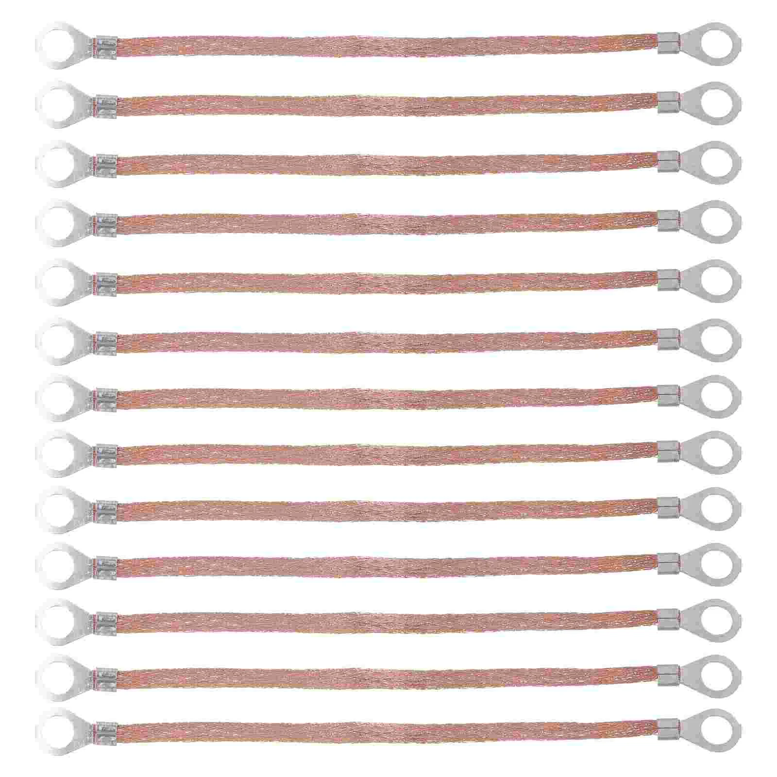 

100pcs Flat Connection Line Copper Braided Connecting Wire for High Voltage Equipment