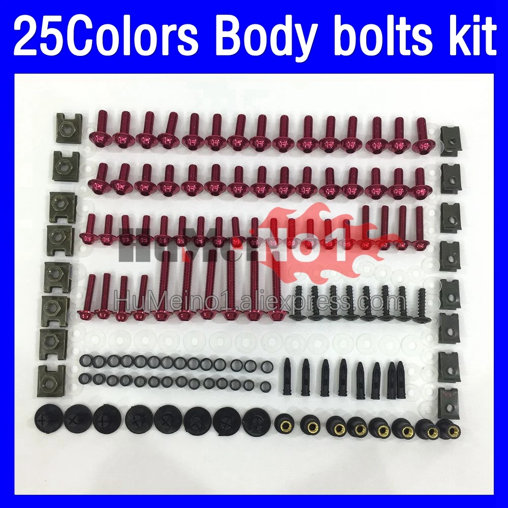 

268ps Fairing bolts full screw kit For HONDA VTR1000 VTR 1000 R CC RC51 SP1 SP2 00 01 02 03 2004 2005 2006 Body bolt screws Nuts