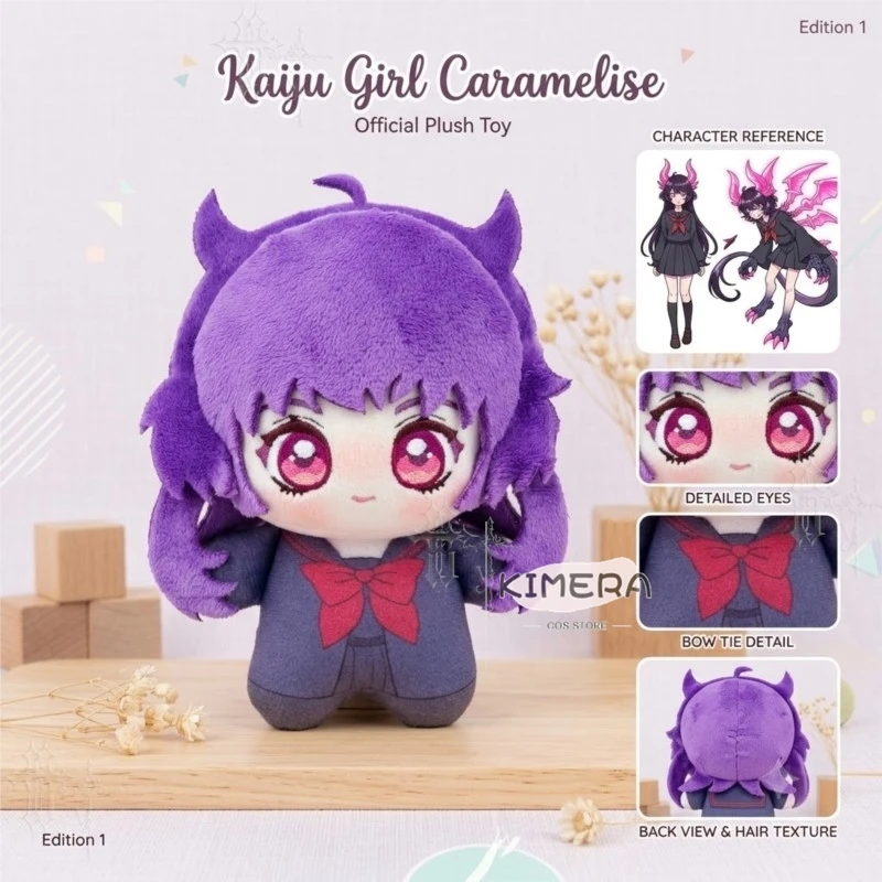 Фото Плюшевая кукла-персонаж аниме Kaiju Girl Caramelise Chloe 10 см Nunu Body, коллекционный мерч для демонстрации в спальне, подарок на праздник, комикс-тематика №3