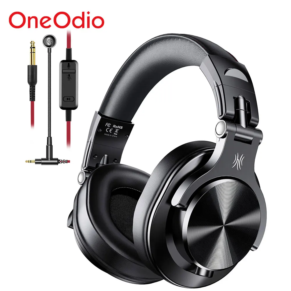 Oneodio A71 Studio Wired DJ Headphones With Microphone Stereo Earphone Audio Headset Gaming Headset For PC PS4 Xbox One Gamer