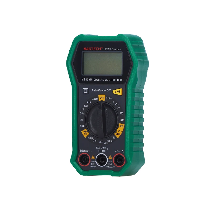 

MASTECH Digital Multimeter Meter MS830M MS830N MS830T 2000 Counts Auto AC/DC Votage Tester Ohm Current Ammeter Detector Tool
