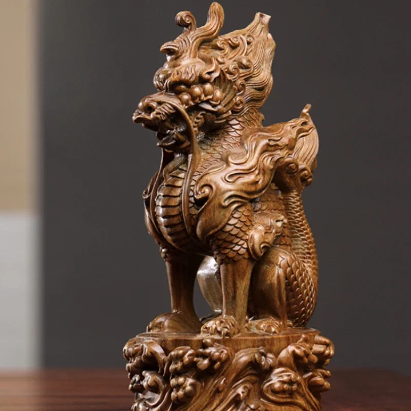 Аксессуары Xiangrui орнамент в виде водного и огненного единорога ручная резьба по