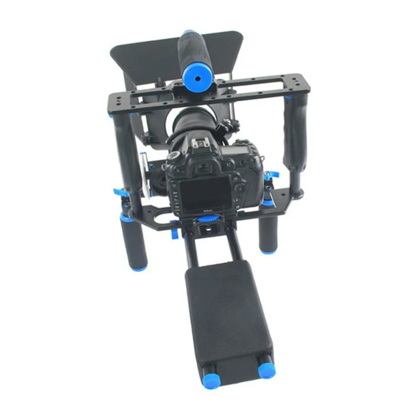 

RD D221 professional dslr rig shoulder video camera stabilizer camera cage kit with matte box for canon camcorder