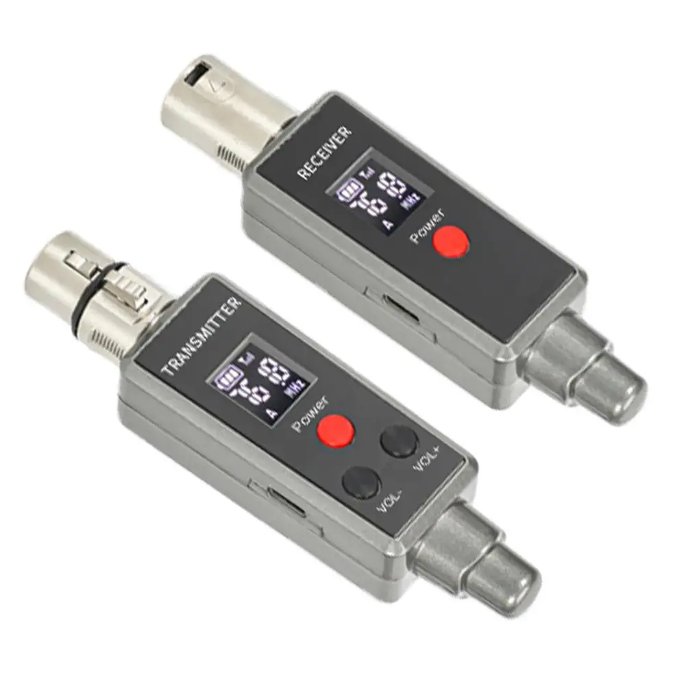 

Wireless Microphone Receiver Transmitter System Converter Kit For Dynamic Mic Guitar Audio Mixer Recorder Speaker Adapter